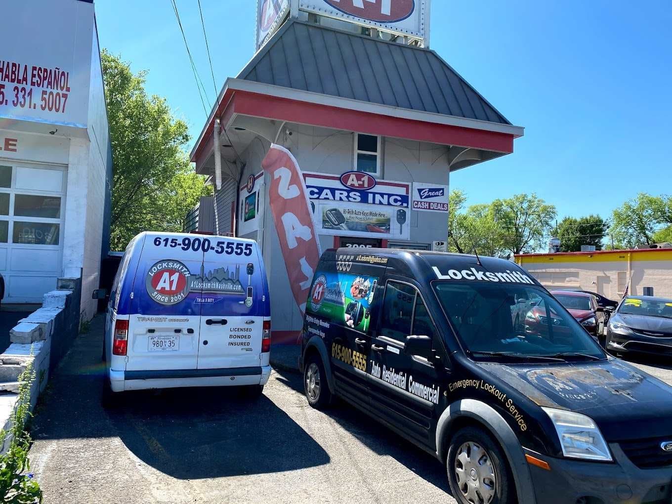 A-1 Locksmith storefront in Nashville, TN